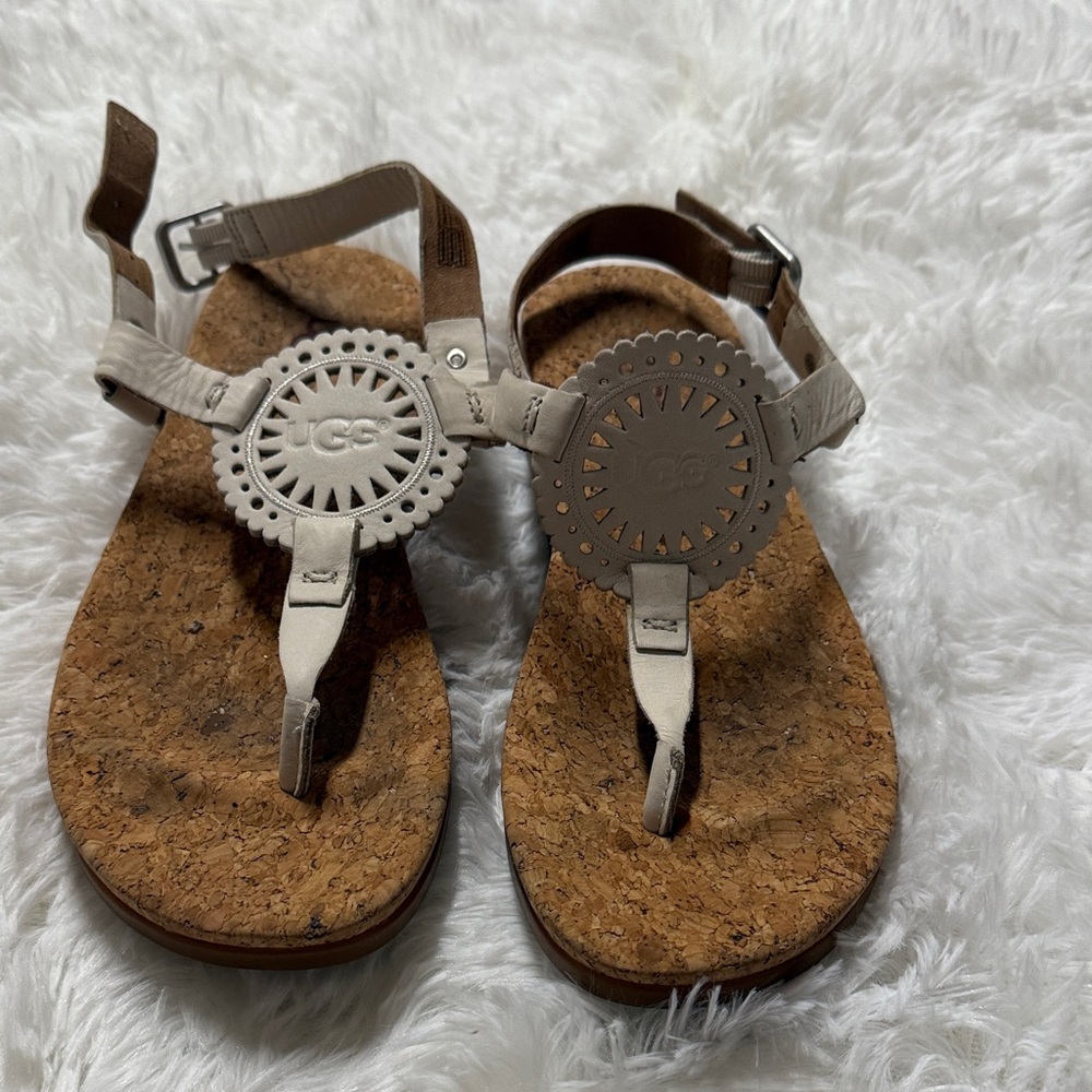 UGG Cream Cork Sandals